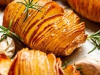 Hasselback Potatoes with Chilli and Herb Butter