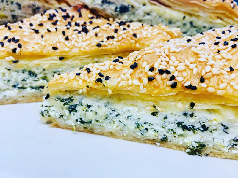 mini spanakopita