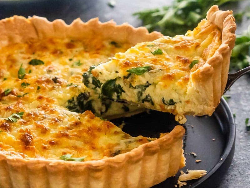 Quiche Florentine w. Garden Salad | Vegetarian