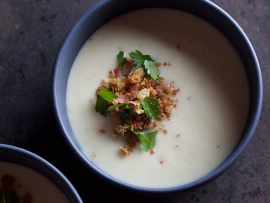 Cauliflower & Bacon Soup