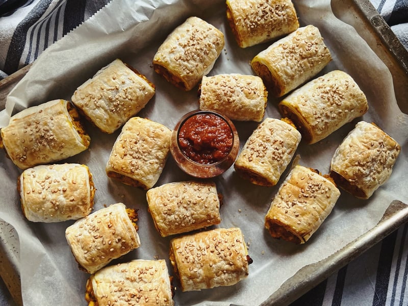 Pumpkin & Feta Rolls (V)