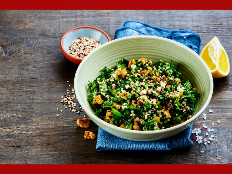 Half Serve Mixed Grain Salad with Roasted Pumpkin