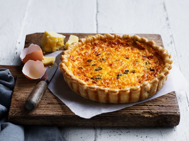 Quiche Lorraine with Spring Salad