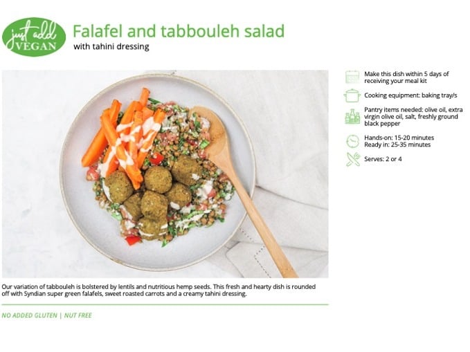 SPECIAL: Falafel and tabbouleh salad