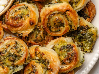 Spinach and Feta pinwheels