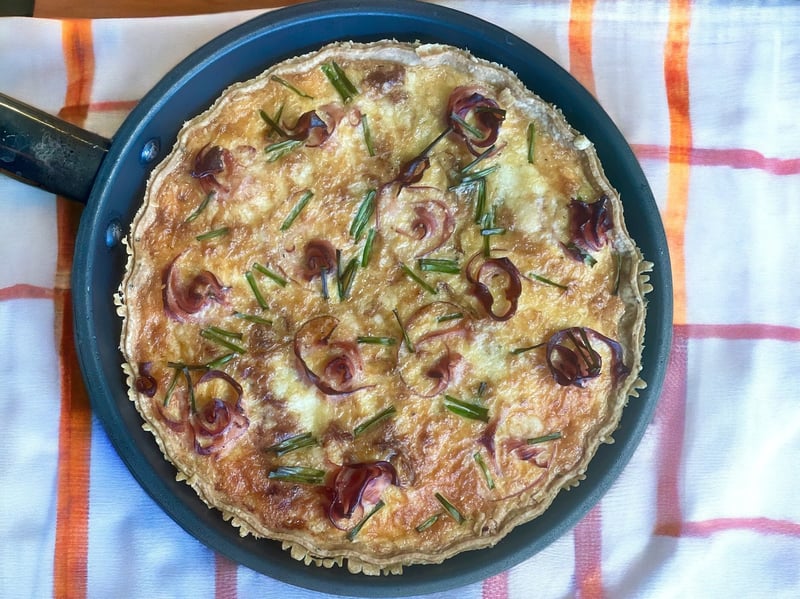 Quiche – Ham, Cheddar, Chive, & Onion