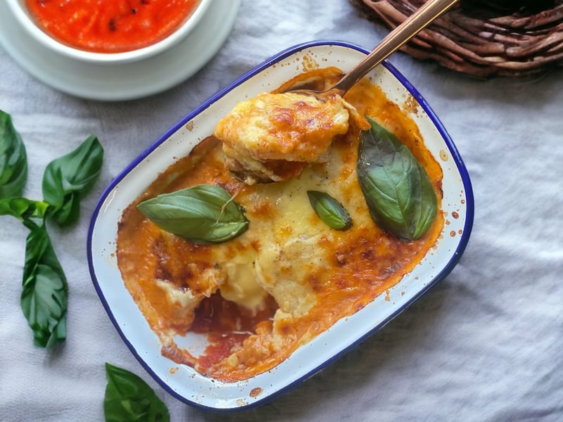 Baked Gnocchi with Three Cheese