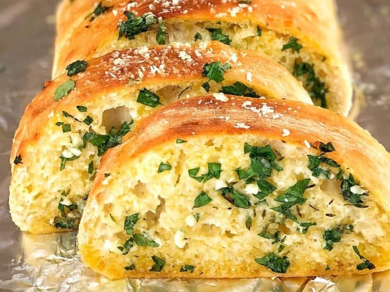 Garlic & Herb Ciabatta Bread (serves 1)