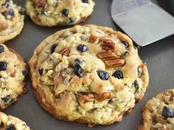 Blueberry Coconut Pecan Biscuits