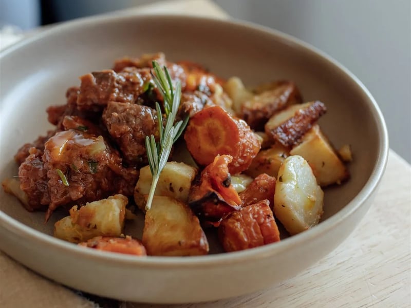 Braised Beef & Roasted Vegetables