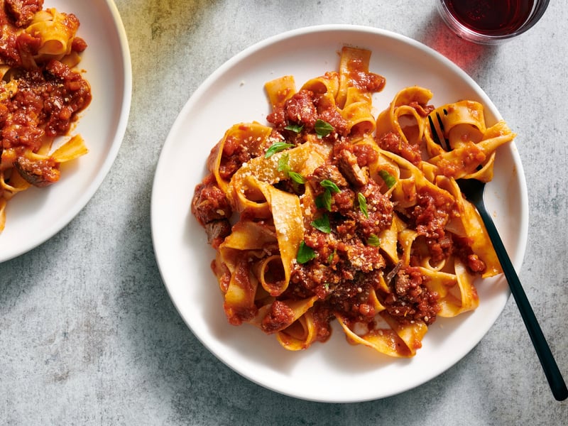 Pulled Pork Ragu w/ Pasta