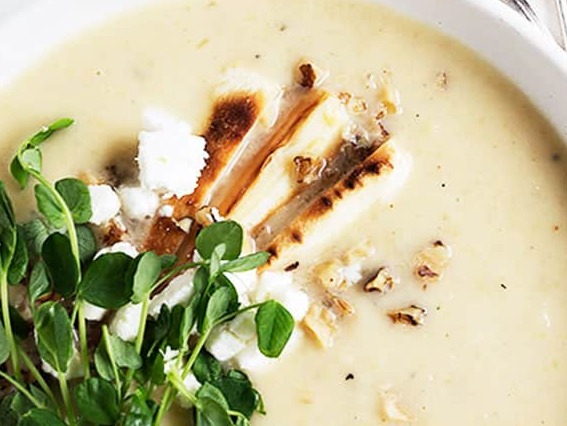 Roast Parsnip and Pear Soup with Walnuts - FROZEN DOWN