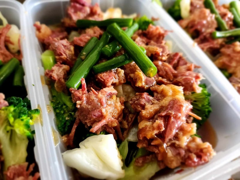 FROZEN: Filipino Style Corned Beef with Steamed Vegetables KETO