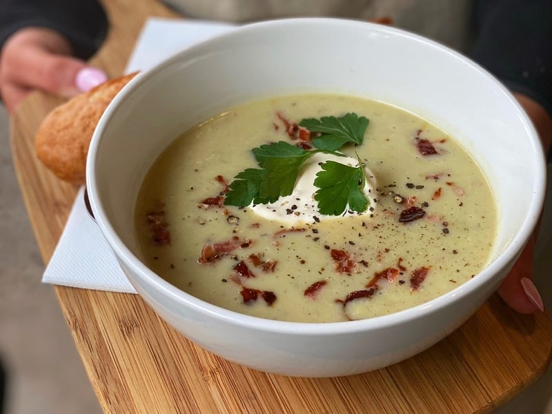 Potato Bacon and Leek Soup