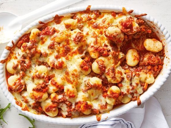 Baked Gnocchi with Bolognese