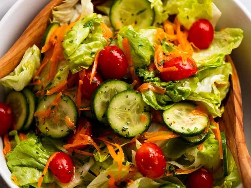 Garden Salad with Italian Dressing