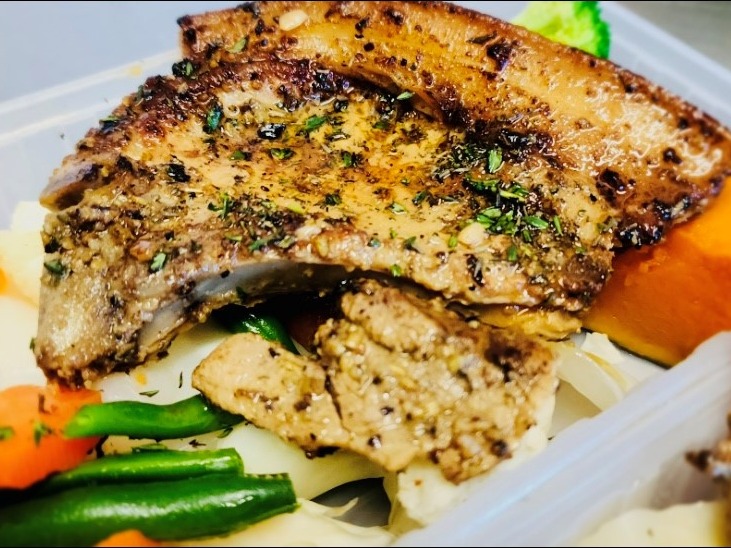 Marinated Lemon & Thyme Pork Complete Meal Large