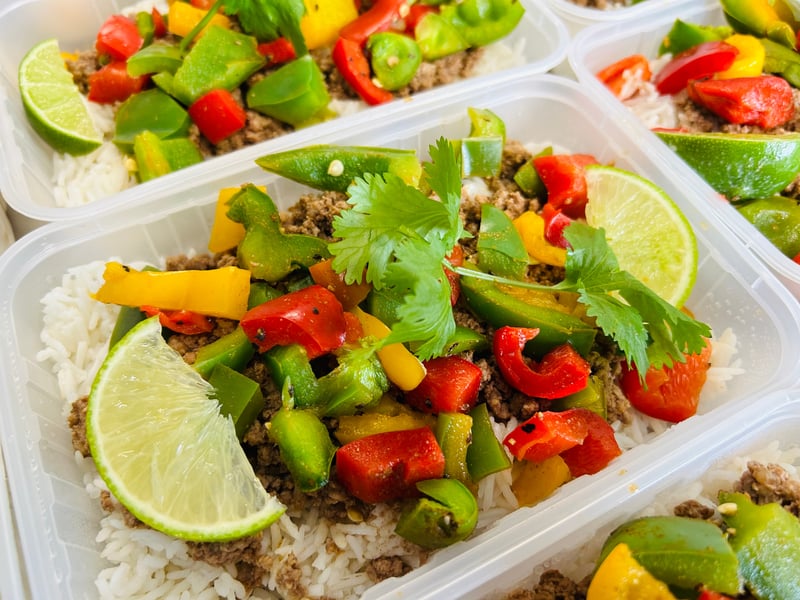 Gainz- Fajita Beef Mince Bowl