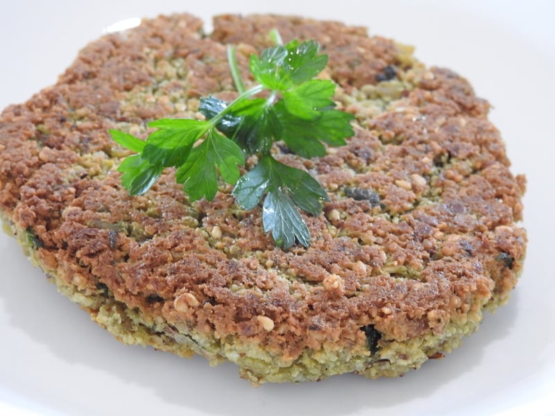 Sprouted Almond Veggie Burgers