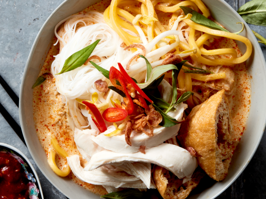 Chicken Curry Laksa Noodle Soup