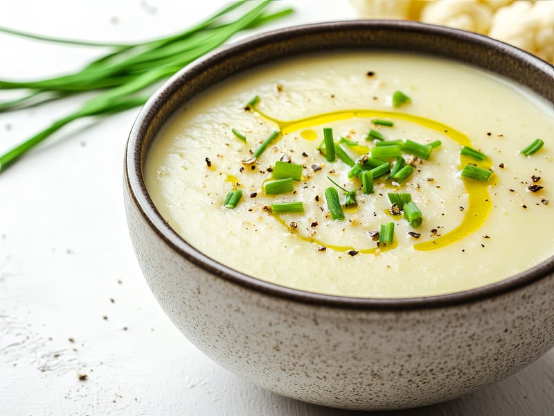 Coconut & Cauliflower Soup