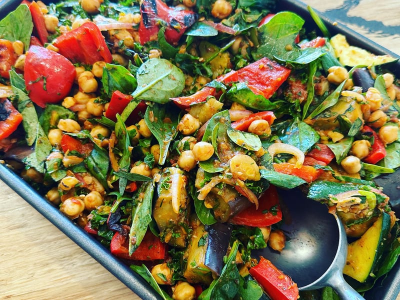 Moroccan roast vegetable salad