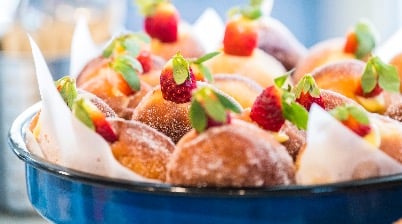 Artisan Brioche Donuts with Spiced Plum Jam