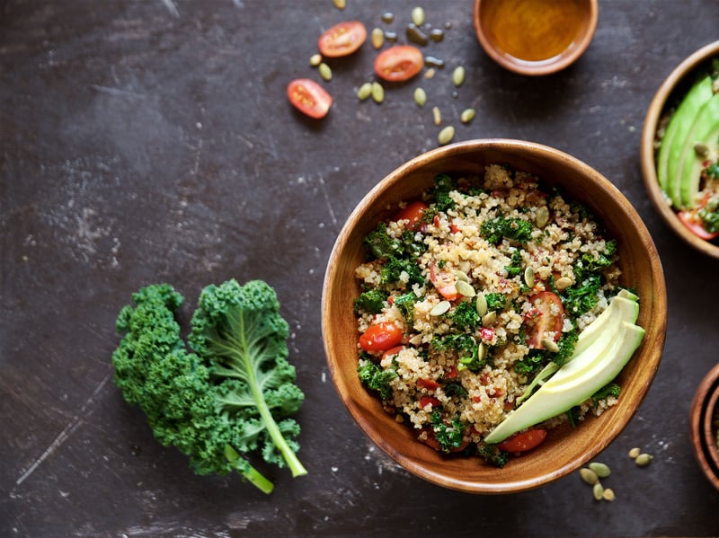 Quinoa and Kale Tomato Risotto