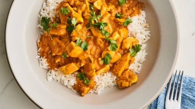 Classic Butter Chicken Curry and Basmati Rice