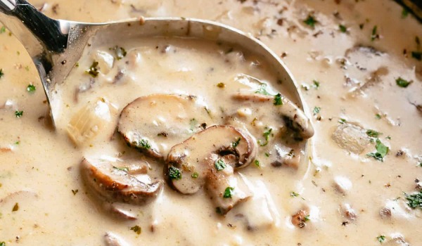 Cream of Mushroom Soup with Thyme - FROZEN DOWN