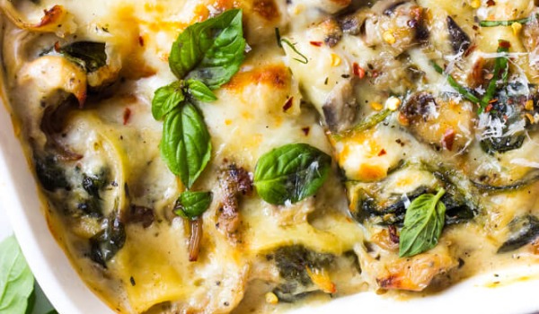 Chicken, Mushroom and Spinach Lasagne - FROZEN DOWN