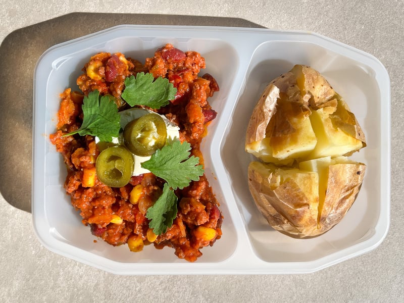 Chilli Con Carne with Baked potato & sour cream