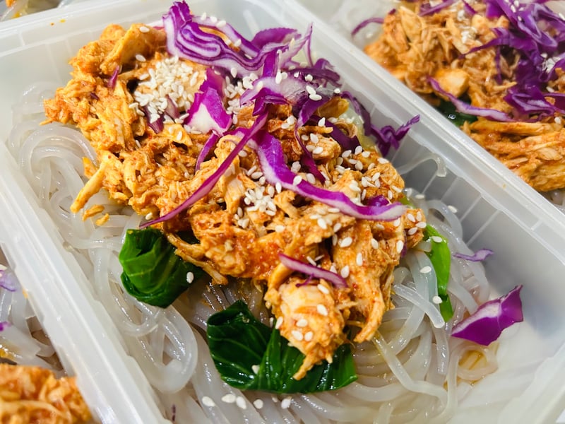 FROZEN: Korean Pulled Pork with Sweet Potato Noodles & Slaw FODMAP