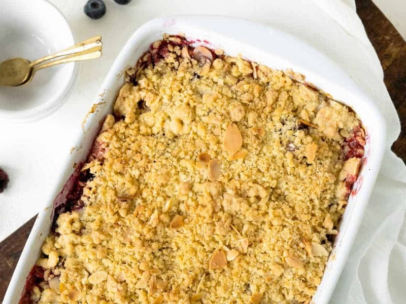 Meraki Healthier Apple and Mixed Berry Crumble