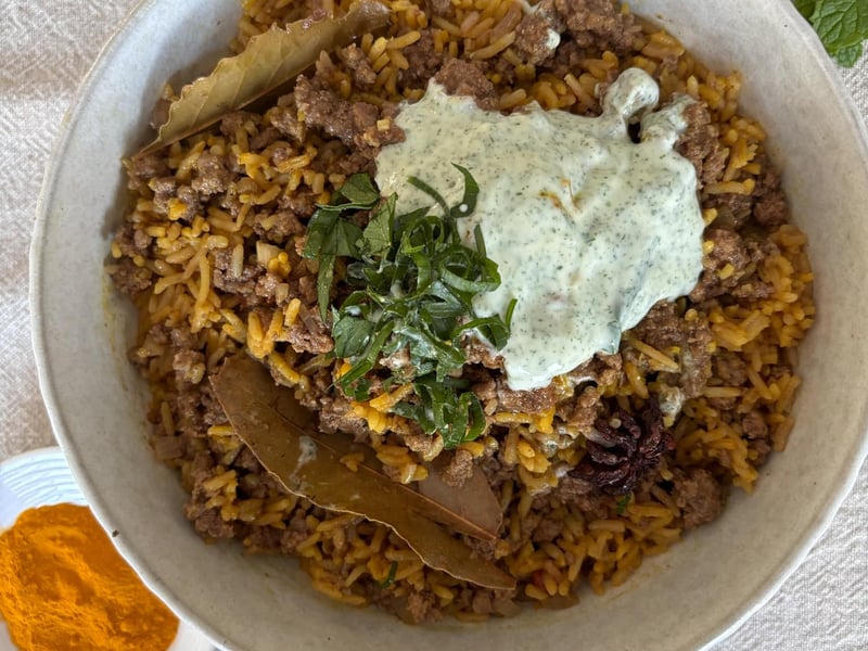 Beef Mince With Indian Spiced Rice