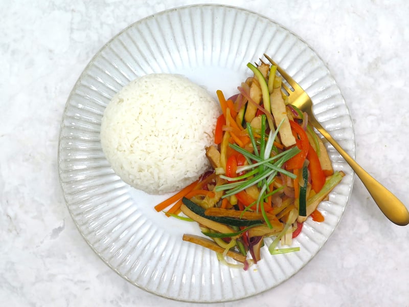 Five spice tofu stir fry