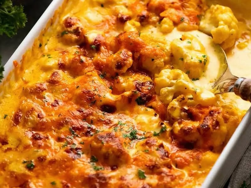 Cauliflower Cheese Pasta Bake