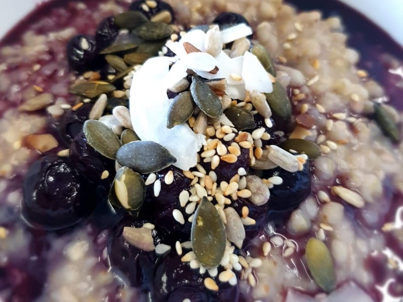 Baked Blueberry Porridge