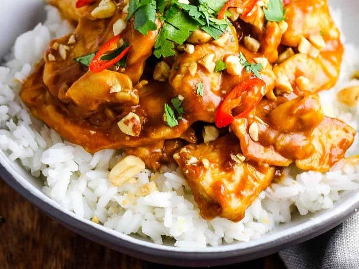 Chicken Satay with Rice