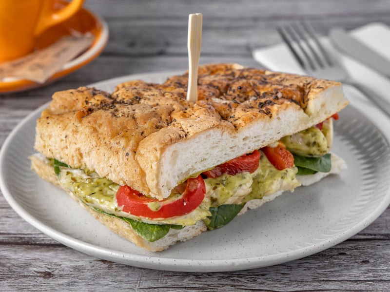 Chicken Pesto Focaccia (DF)