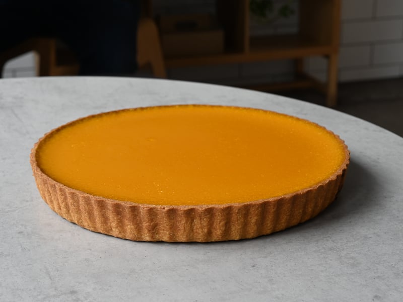 Pumpkin and Spiced Caramel Tart