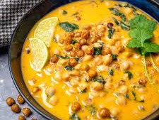 Roast pumpkin & chickpea Thai yellow curry