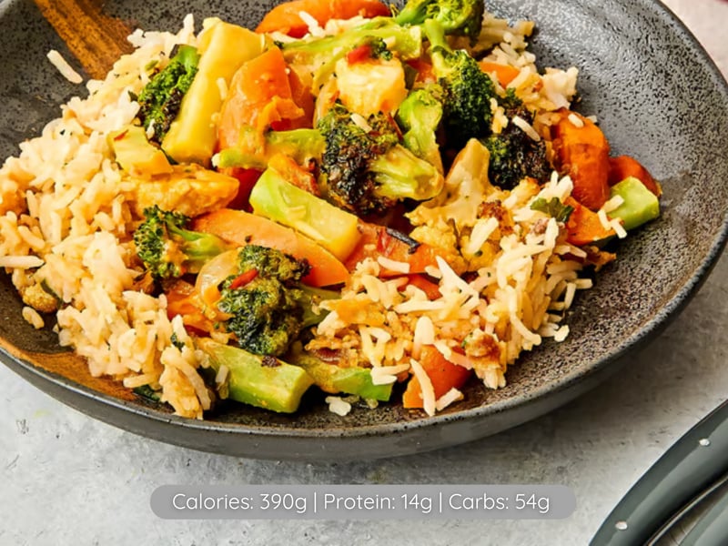 Satay Vegetables & Rice - Frozen