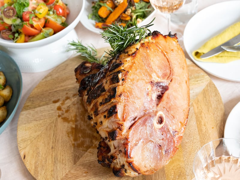 Maple-glazed Christmas Ham