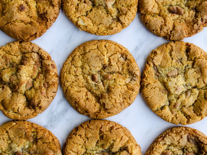 White Chocolate and Macadamia Cookies