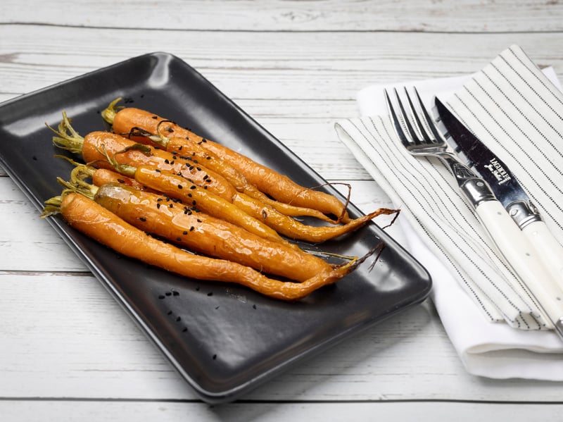 Carrots with Honey and Harissa