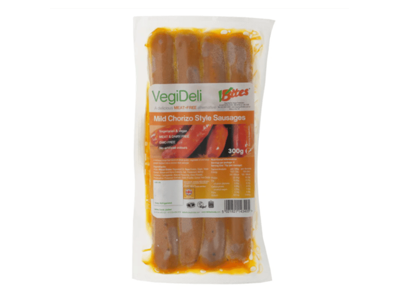 V Bites Mild Chorizo Style Sausages (300g)